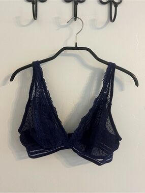 Frederick's of Hollywood Navy Lace Bralette